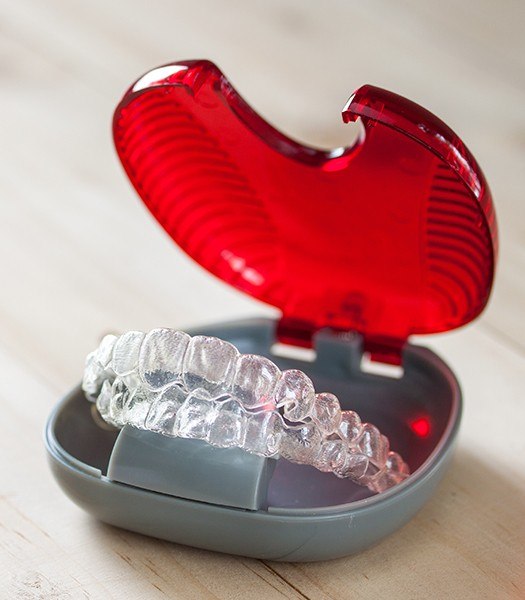 invisalign in red container