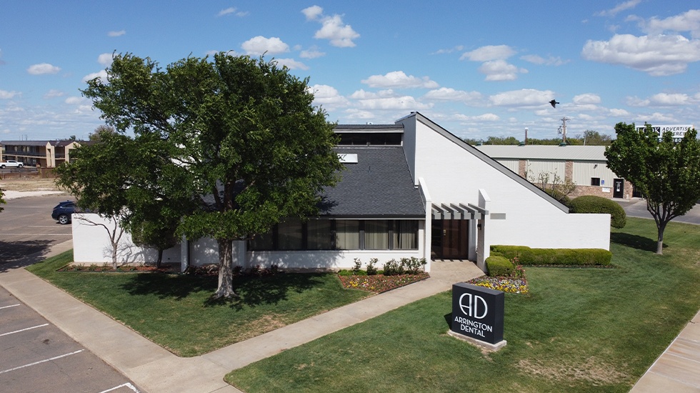 aerial photo of dental office